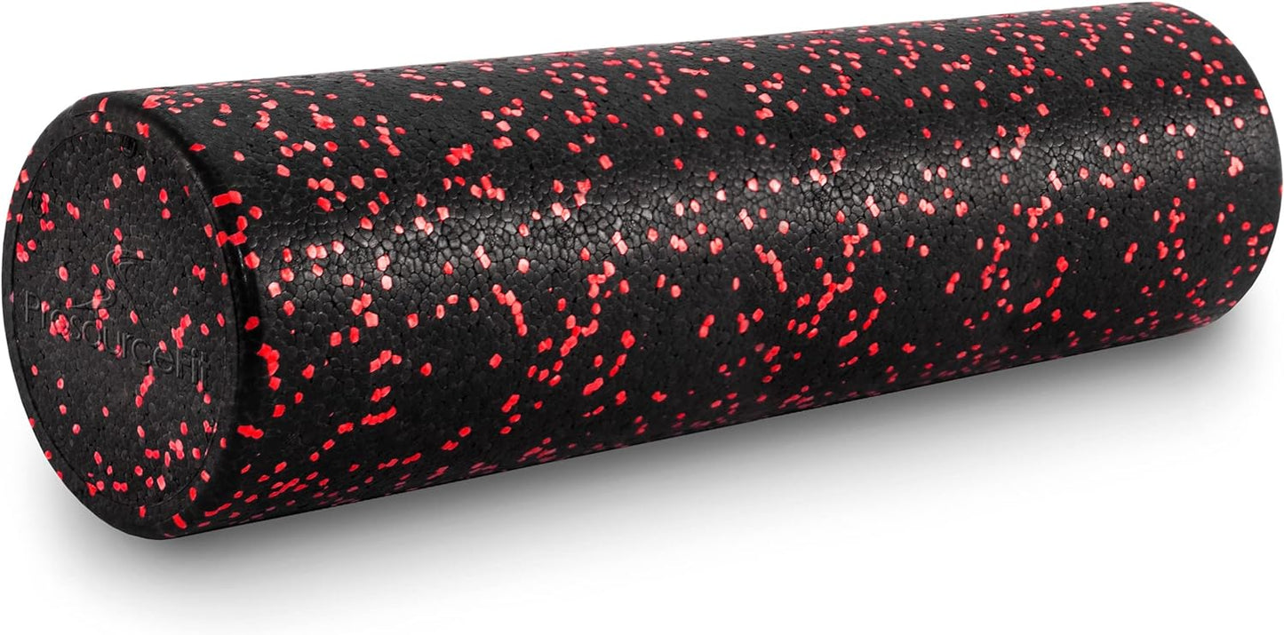 ProsourceFit High Density Foam Rollers 36 - inches Long, Firm Full Body Athletic Massage Tool for Back Stretching, Yoga, Pilates, Post Workout Muscle Recuperation, Black