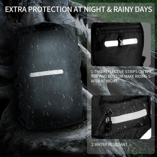 Zavothy Hydration Backpack with 3L Water Bladder Small Hiking Water Backpack Lightweight Hydration Pack Insulated Daypack for Hiking Cycling Running Climbing Camping Black
