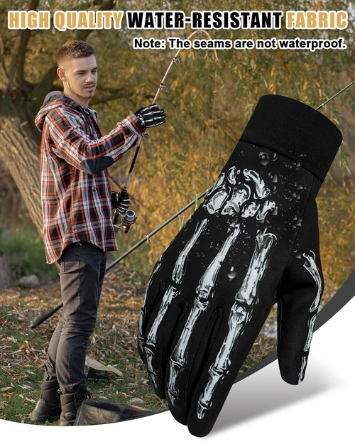 RIGWARL Thin Fleece Gloves for Cold Weather, Early Winter Glove Men Women with Touchscreen Fingers, Thermal Warm Drving Gloves for Running Hiking Walking Skiing Biking, Great Gift for Late Autumn