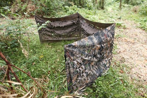 AUSCAMOTEK Ground Blind 5×10 Feet Turkey Duck Deer Blinds Hunting Camouflage Height Adjustable