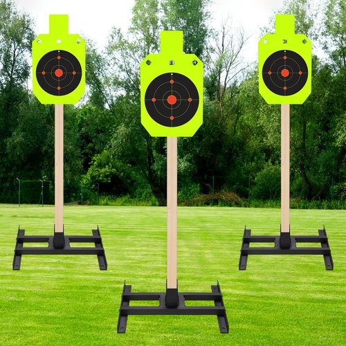TOBWOLF 2x4 Target Stand Base for AR500 Steel Shooting Targets, Double T-Shaped Base, Easy to Carry Holder for Outdoor Shooting Range