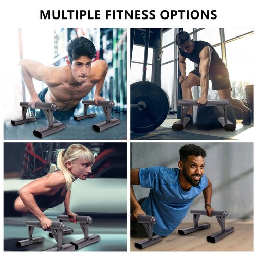 Vatemechie Push-Up Stand - Durable Metal Construction, Non-Slip Pads, Wrist-Friendly Design for Full-Body Workouts, Ergonomic Home/Gym Equipment