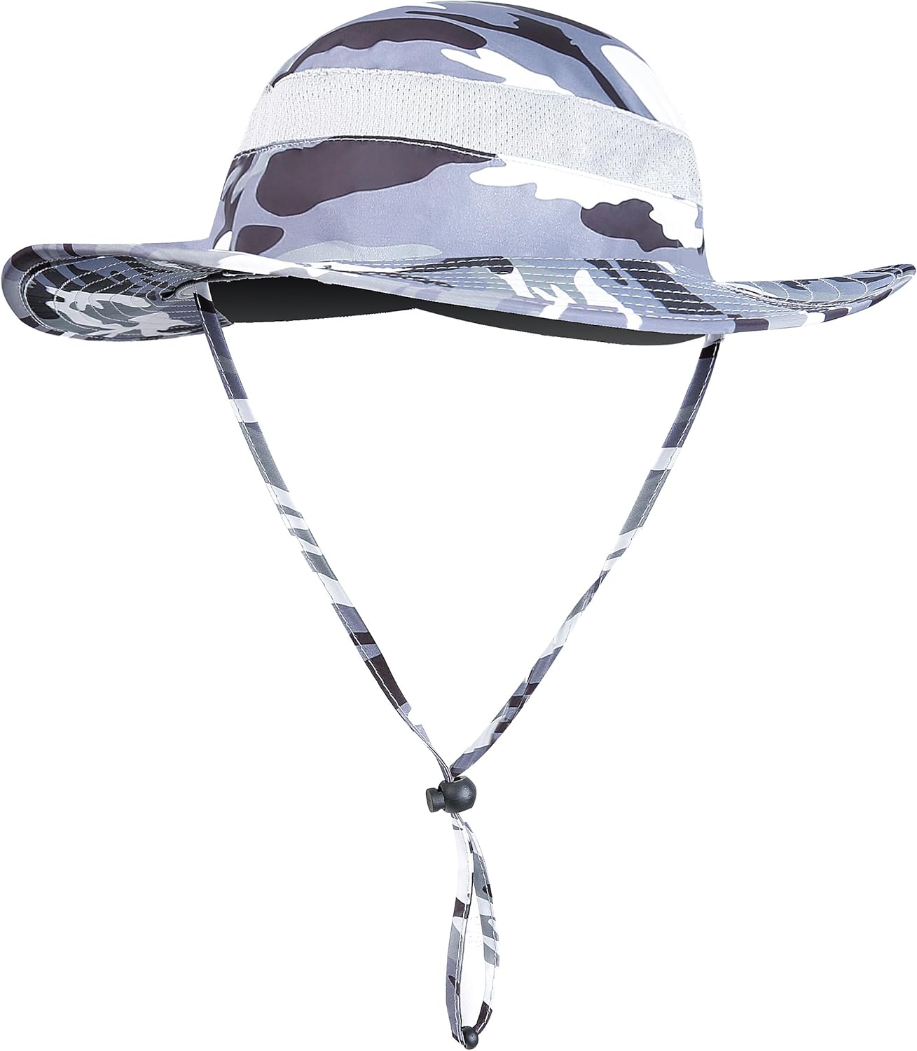 YR.Lover Outdoor UV Sun Protection Wide Brim Fishing Cap with Removable Flap