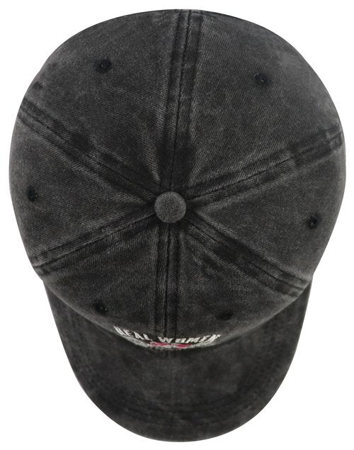 Motorcycle Accessories for Women, Real Women Ride Bikes Skull Cap, Cool Cycling Baseball Cap, Mothers Day Christmas Birthday Gifts for Biker Mom Black