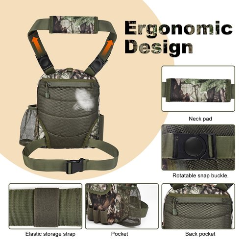 Tactical Shoulder Bag Outdoor Military Sling Bag Crossbody Turkey Hunting Bag Sports Chest Pack for Hunting, Hiking, Fishing, Lightweight Carry Pouch