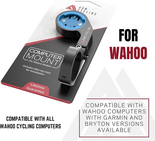 KOM Cycling Wahoo Elemnt & Elemnt Bolt Out Front Handlebar Mount from Bike Mount Designed for Wahoo Elemnt & Elemnt Bolt, & Elemnt Mini