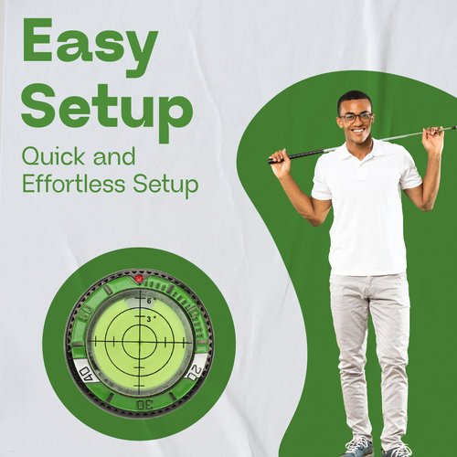 Golf Green Reader – Ball Marker with High-Precision Bubble Level & Hat Clip – Putting Training Aid & Golf Accessories Gift for Men