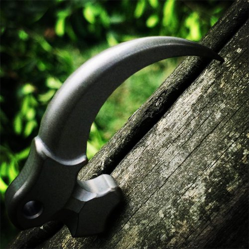 Titanium EDC Tool The Shape of Eagle Claw Multitool Camping Hiking Tactical Gear (Purple, S)