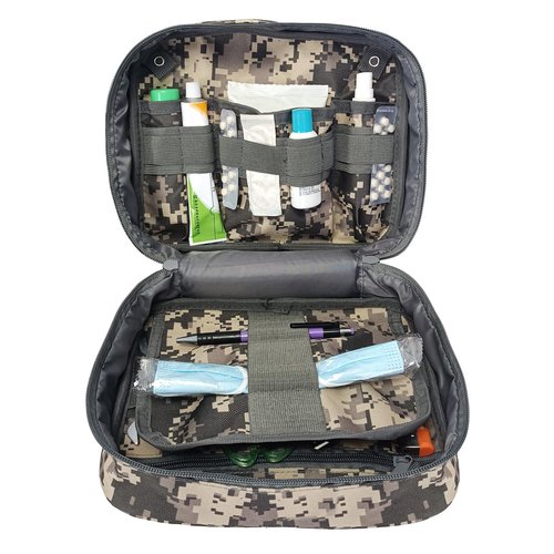 SMONT Camouflage Grey Tactical Chest Pack Tactical Chest Rig Molle Chest Pack Military Grade Water Resistant Nylon Adjustable Molle Straps Outdoor Hiking Edc Gear For Men Women 9.5 Inch