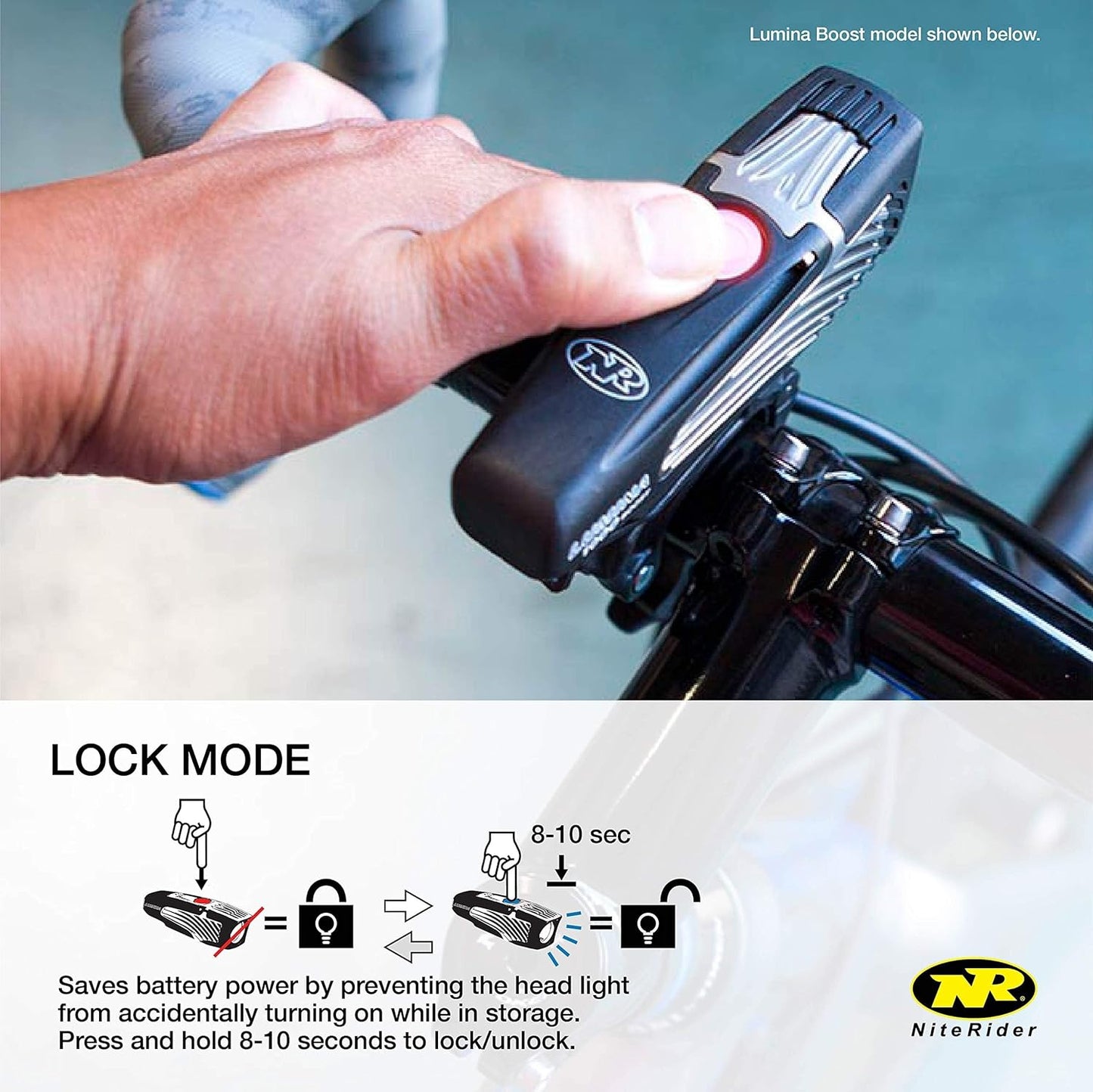 NiteRider Lumina Micro 850 Front Bike Light LED USB Rechargeable Water Resistant Mountain Road Commuting City Urban Cycling Safety Flashlight, Black, 6783