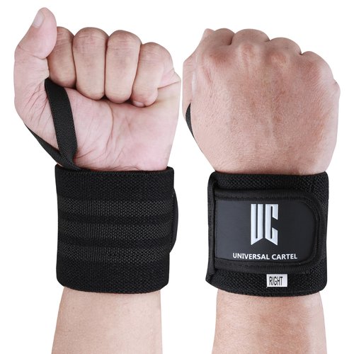Universal Cartel Wrist Wraps for Weightlifting with Thumb Loops 18” Wrist Straps for Weightlifting, Body Building and Strength Training for Men & Women