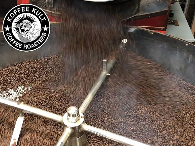 Koffee Kult Thunder Bolt - Whole Bean Coffee, Dark French Roast, 100% Arabica, Robust Blend, Bold Strong Artisan Flavor 12oz Resealable Package