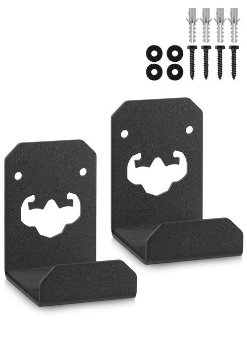 Weight Bench Hanger Wall Mount with Rubber Matting, Gym Bench Wall Holder 200 lb Capacity Hang Hex Bars Tricep Bars, Strength Training Free-Weight Racks
