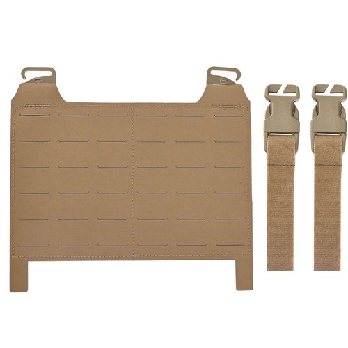tactifans Tactical MOLLE Placard, Tactical Molle Front Flap with G-Hooks and Buckles Kit,Molle Hook and Loop Panel for Chest Rig,Hunting Vests(Coyote Brown)