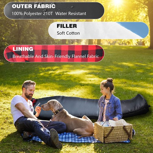 WKFAMOUT Cold Weather Mummy Sleeping Bag Flannel 0 Degree Winter Sleeping Bag Machine Washable Heavy Duty for Adults,Teenager with Compression Sack 4 Seasons for Camping Hiking Traveling
