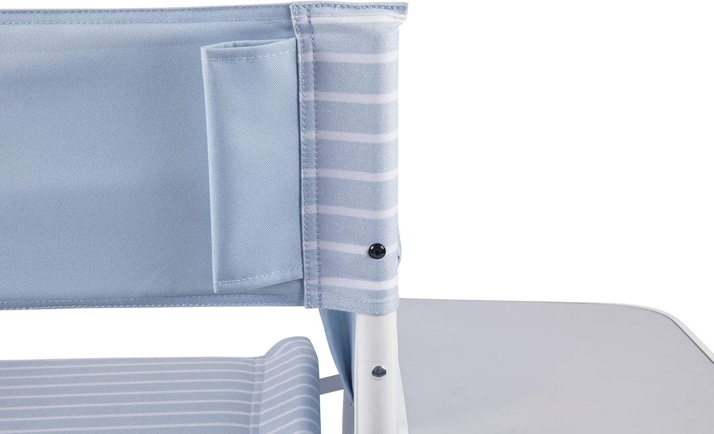 Picnic TIME Outdoor Directors Chair with Side Table, Beach Chair for Adults, Camping Chair with Table