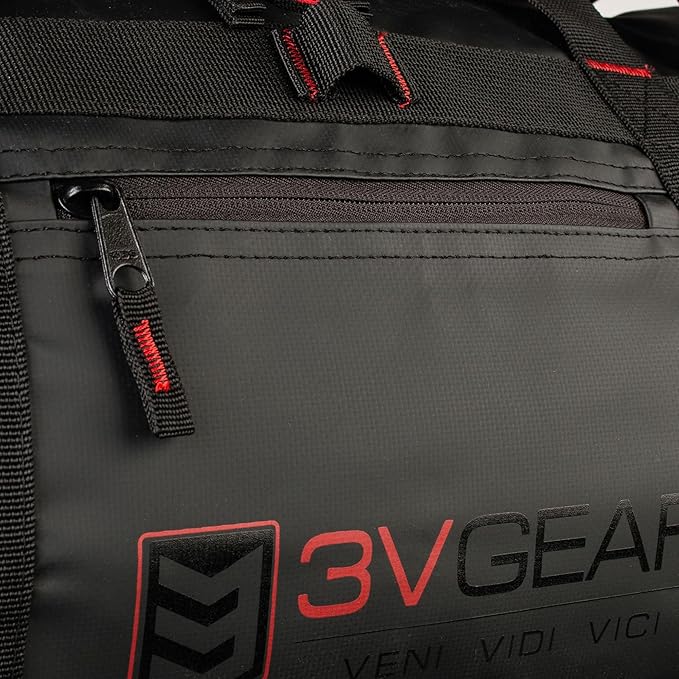 3VGEAR Smuggler Adventure Duffel Bag, 85L - Duffel Bag for Travel, Gym and Sports, Backpack, Handle Carry, Large D-Shaped Opening, Removable Straps - 85 Liters