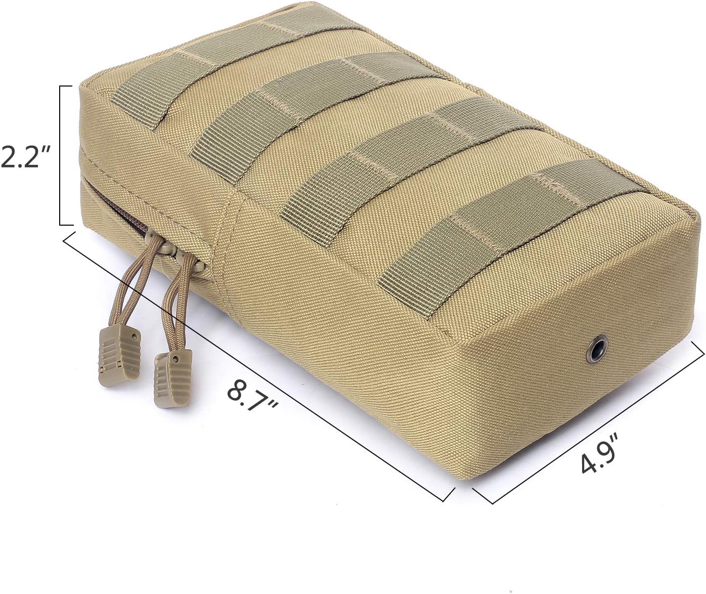 Tacticool 2 Pack Molle Pouches - Tactical Compact Water-Resistant EDC Pouch