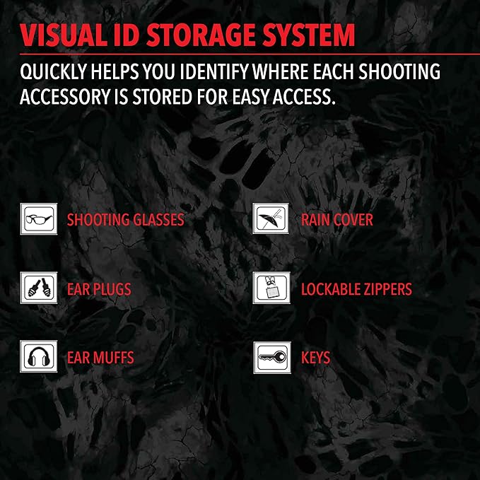 G.P.S. Sporting Clays Range Bag , Secure Ammo & Shooting Accessories Storage, Durable Waterproof Tactical Gear,Olive