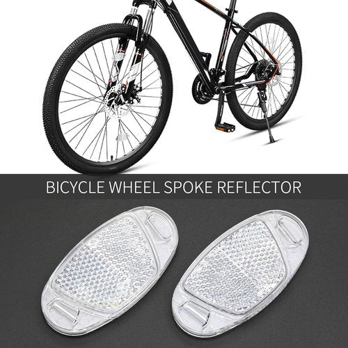 2PCS Warning Reflector Bicycle Strip for Rim Spoke Wheel