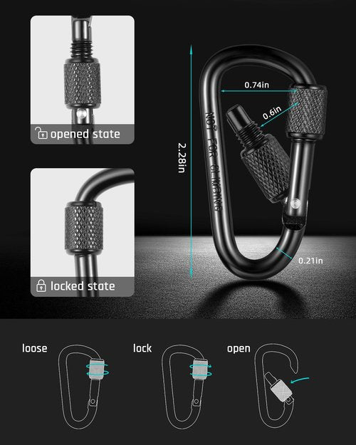 TISUR Magnetic Quick Release Keychain,Magnet Carabiner Key Holder, Detachable Key Chain Rings for Car Keys,Pull Apart Keychain Organizer Accessories for Men Women (Black(2-Pack))