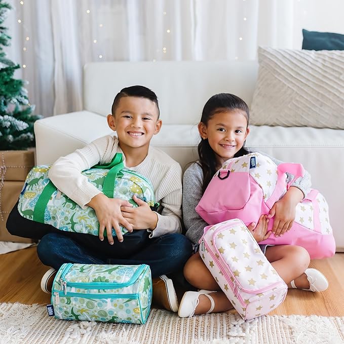 Wildkin Kids Overnighter Duffel Bag – Carry-On Size, Ideal for School & Sleepovers – Mermaids