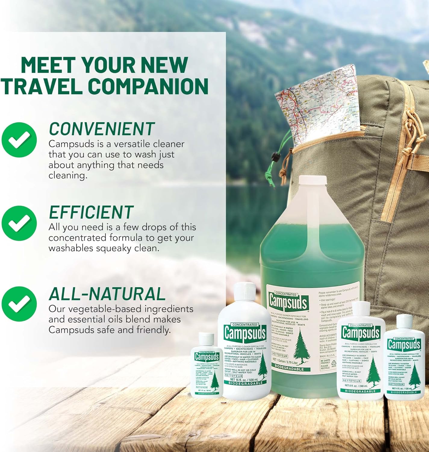 Sierra Dawn Outdoor Soap - Premium Biodegradable Camping & Backpacking Essential - All-Purpose Natural Soap for Dishes, Clothes & Personal Care - Trusted by Outdoor Enthusiasts, 2 Ounce, 3 Bottles