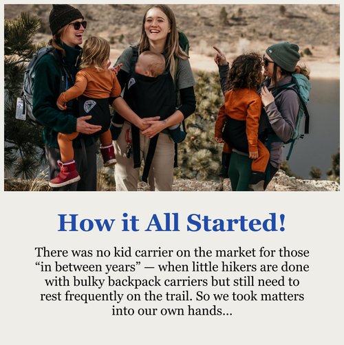 Trail Magik Kid Carrier | Ultra Lightweight Child Carrier for Hiking | Ultra-Compact Child Carrier to Attach Your Hiking Backpack for Kids 1+ Years, Up to 43 lbs Pounds (Black)