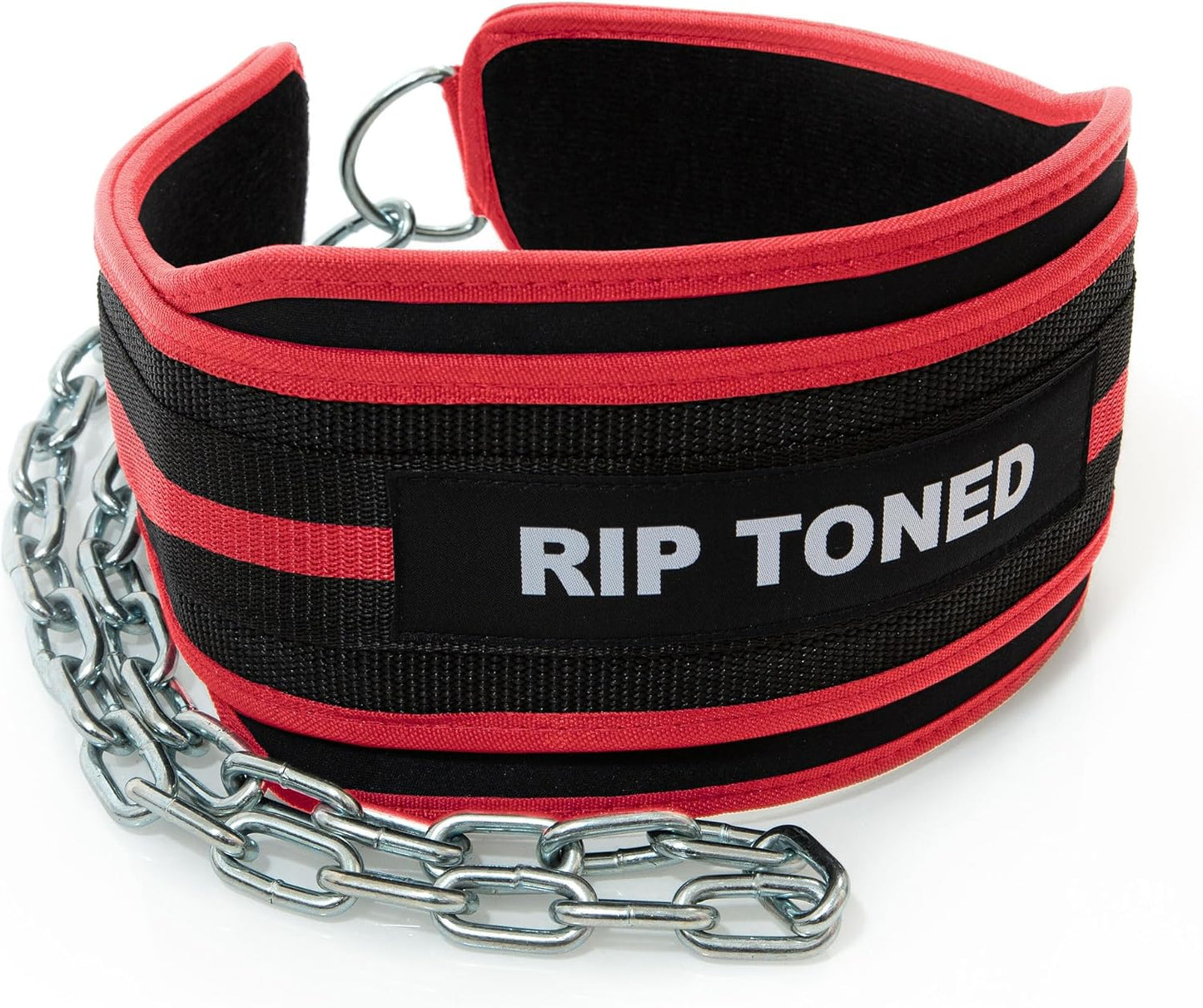 Rip Toned Dip Belt – Weight Lifting Belt with 36" Steel Chain for Dips, Chin Ups & Pullups Heavy Duty | Comfortable Fit | Supports Progressive Overload for Strength & Muscle Gains