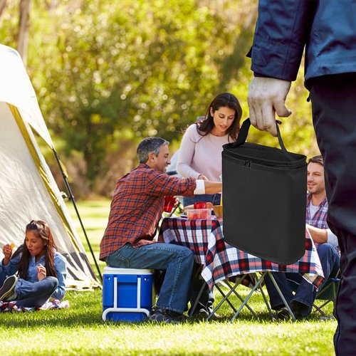 SIRUITON Mini Fuel Cylinder Storage Bag, Fuel Keg Refillable Propane cylinder for 2Pack1 LB Tank Cover, Waterproof 600D Oxford Small Propane Tanks Bag for Outdoor Camping, cooking
