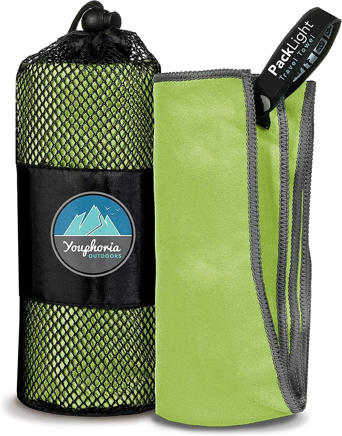 Youphoria Microfiber Travel Towel Fast Drying Lightweight - Quick Dry Towel for Camping, Beach, Backpacking, Hiking & Sport