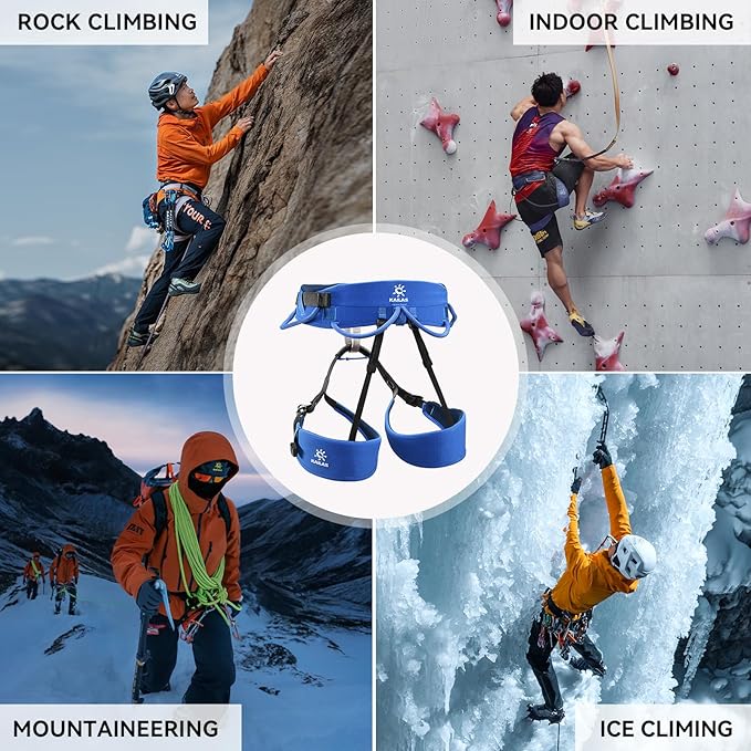 KAILAS B4 Rock Climbing Harness Men Roofing Harness Safety Belt Climbing Gear Adjustable Mountaineering Lightweight