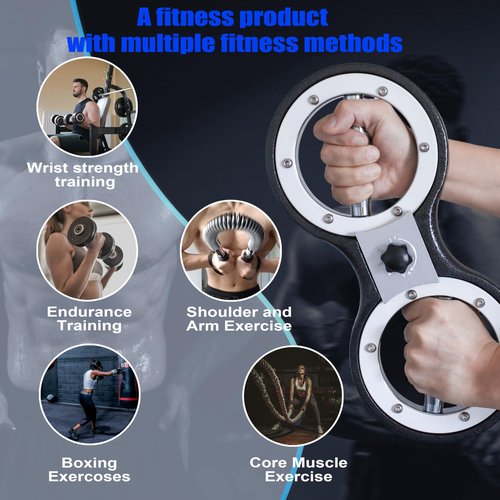 Rotator Machine Arm Workout with Wrist Gloves,12 Pounds Rotator Burn Machine for Men and Women,Arm Exercise Equipment with Adjustable Resistance,Grip Strengthener for Forearm Trainer