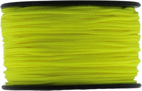 JIG PRO SHOP Black 1.18mm x 125' Micro Cord Paracord - Made in The USA
