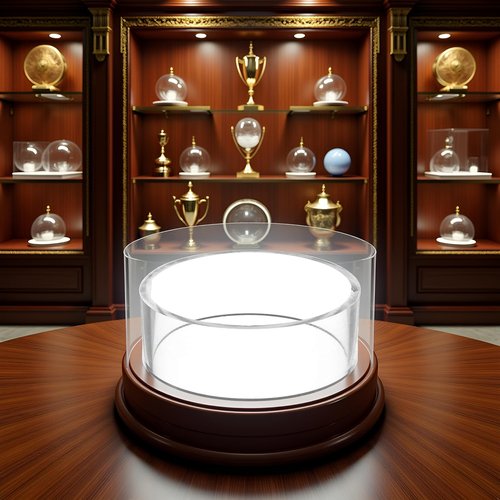 Transparent Acrylic Display Stand Clear Holder，Be used for Memorabilia Display and Storage Plastic Round Display Stands for Golf Ball Baseball Softball Tennis Football Ball Storage Holder Rack