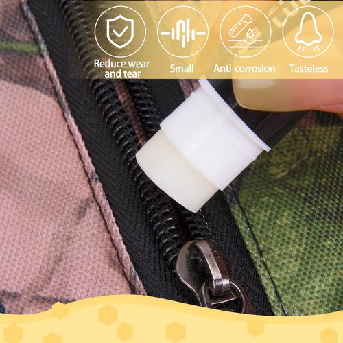 Shupakul 2 Pcs Hunting Zipper Wax Sticks-Portable Snap and Zipper Lubricant-Wax Snap and Zipper Lube for Hunting Clothes Ice Fishing Tents Blinds
