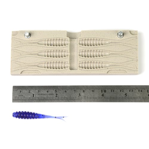 Soft Plastiс Mold Lure Making Injection Molds Fishing Lures Crappie Fluke 2.5''