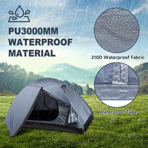 WILDROOTS Backpacking Tent, Mountain Hiking Tent for 2 Person, 4 Season Ultra Light Camping Tent