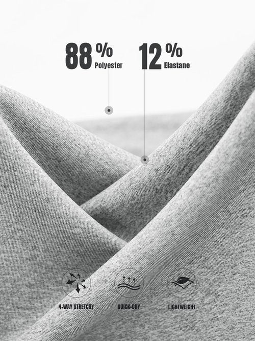 NORTHYARD Men's Long Sleeve Running Shirts Quick Dry Athletic Workout Gym Sun Protection UPF 50+ Shirt Hiking Swim Rash Guard Grey Heather XL