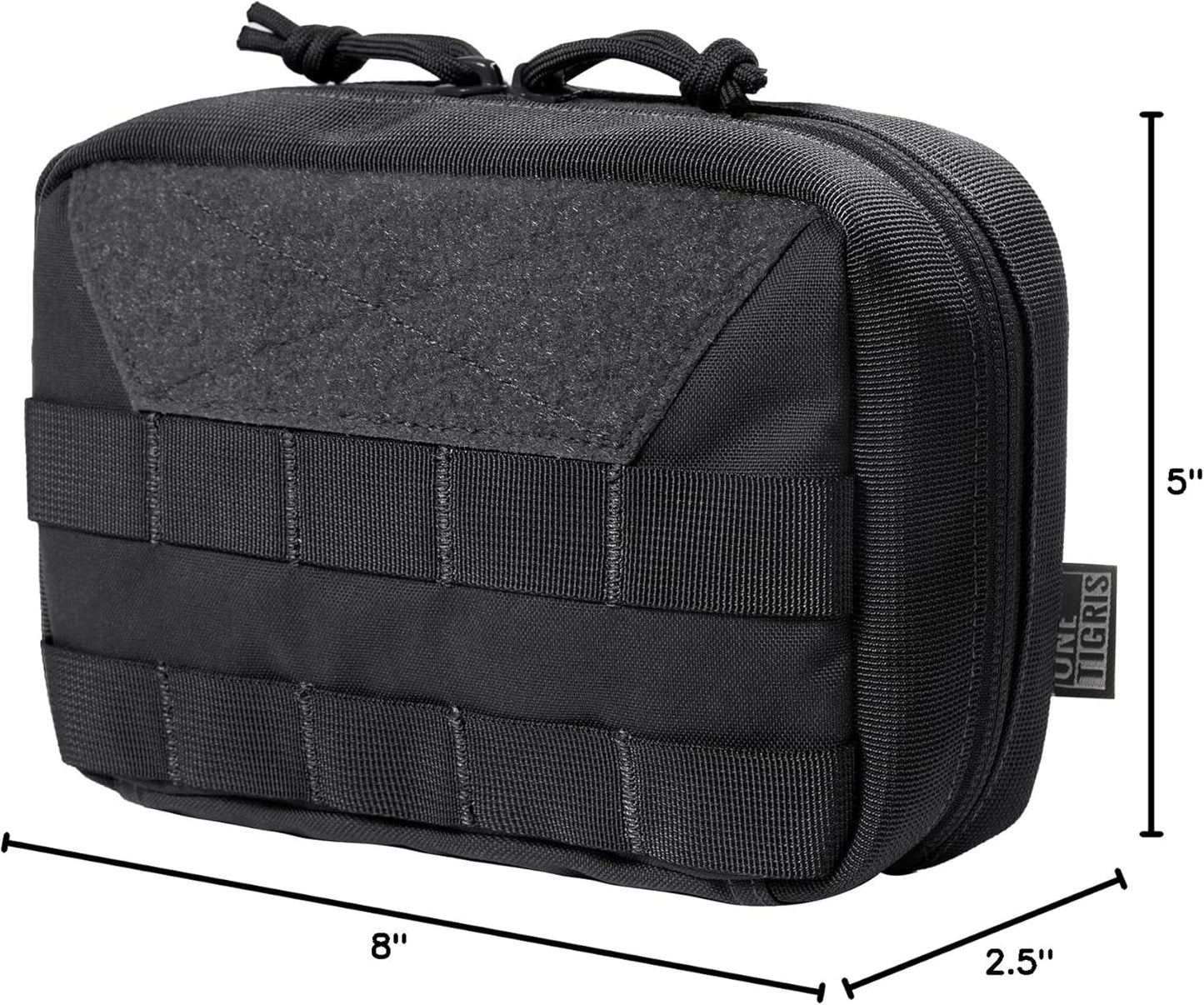 OneTigris Tactical Molle Pouches,Large Admin Pouch Utility Tool Pouch, Multi-Purpose Molle Accessories Waist Belt Pouch Bag 8" x 5" x 2.5"