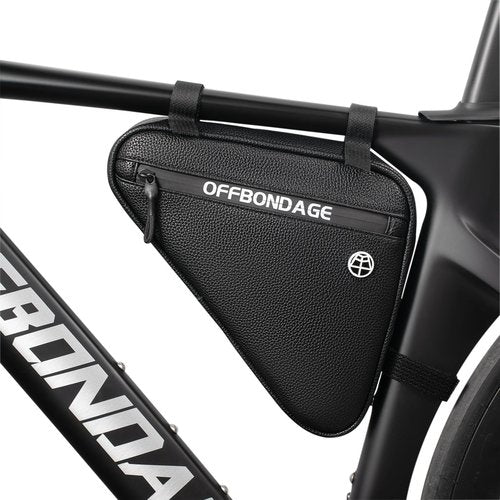 OFFBONDAGE Bike Frame Bag Waterproof Bicycle Triangle Bag with Mesh Side Pocket Pouch Bike Accessories for Mountain Road Bike Trip(1.5L)