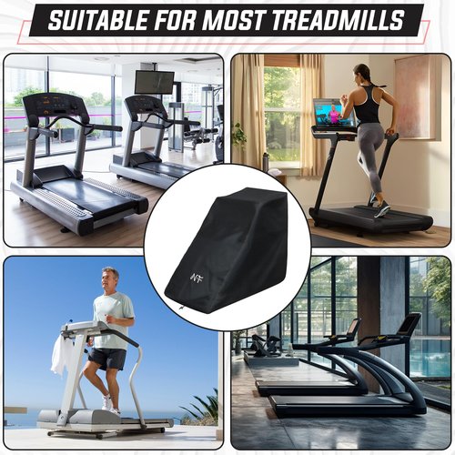Nova Fortis Waterproof Treadmill Cover for Outdoor & Indoor Protection - One-Sizes-Fits-All Protective Dustproof Covers for Garage Running Equipment & Commercial Exercise Machine - 600D Oxford Quality