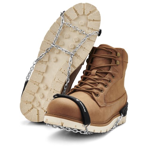Yaktrax Quick Chains Traction Cleats - 360-Degree Grip on Snow, Ice, & Multi-Terrain Surfaces - Abrasion & Rust Resistant - Unisex, X-Large