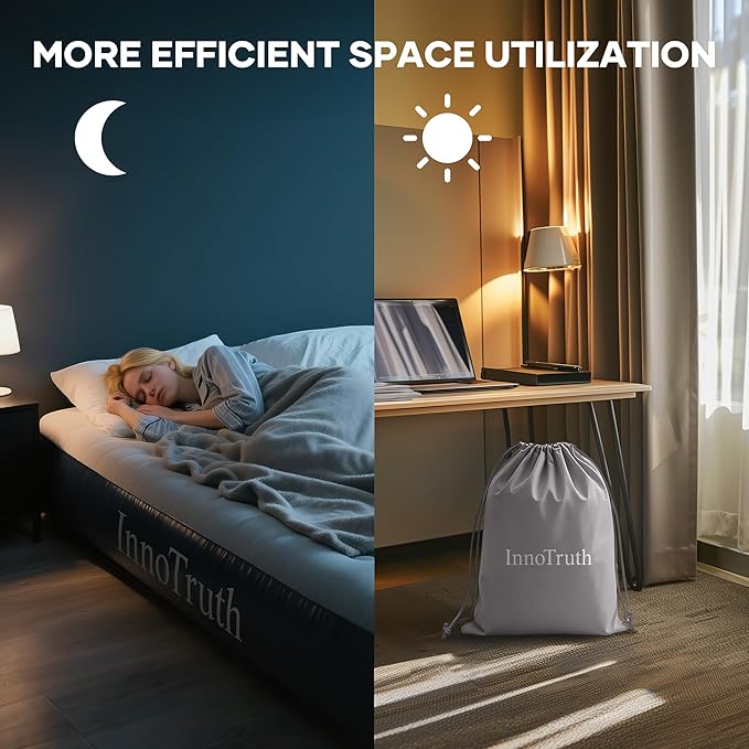 InnoTruth Camping Air Mattress Bed, Full Size with Built in Pump, Family Choice Award Winner-Ideal for Travel & Outdoor