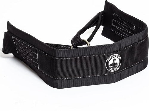 Belt Squat Belt [Bells of Steel] 5in Width Belt Squat Belt for Weight Lifting, Includes Chain - 12in, Heavy Duty Padded Belt Squat Attachment