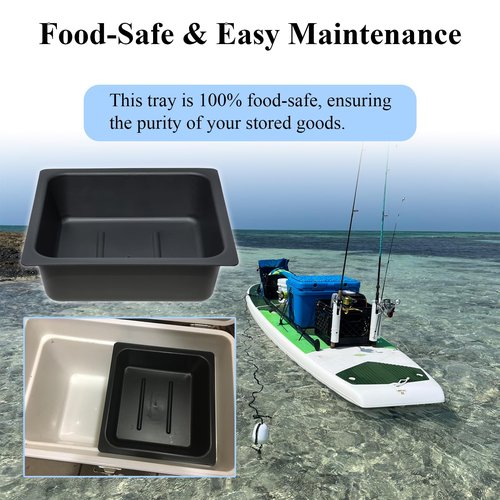 1 Pcs Dry Goods Tray & Storage Basket Compatible with The Yeti Tundra 50 & 65 QT Coolers| BPA-Free Tough Plastic | Specially Designed, Durable, Food-Safe | Storage Tray for Utensils, Dry Goods
