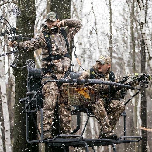 Front Storage Bag,Hunting Fanny Pack,Tree Stand Accessories for Hunting,Multiple Pockets Hunting Fanny Pack,Works with Climbing or Ladder Stands