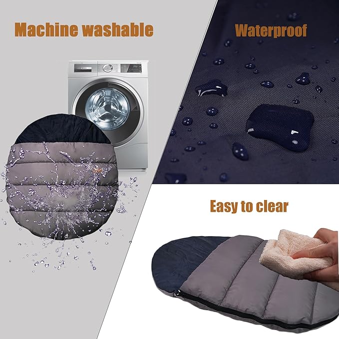 Outdoor Travel Dog Bed, Extra Durable Camping Dog Sleeping Bag, Large Portable Dog Mat, Machine Washable & Foldable,