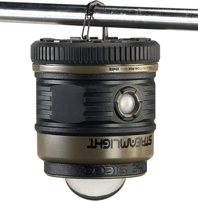 Streamlight 44931 Siege 540-Lumen Compact D Alkaline Outdoor Hand Lantern/Flashlight Combo, Coyote
