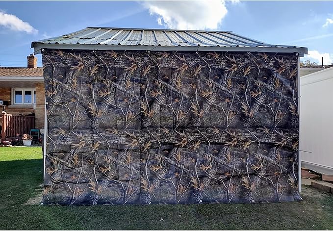 Heavy Duty 10 Mil Tarp Cover Waterproof UV Resistant Tarpaulin Used for Outdoor, Hunting, Camping, Backpacking, Canopy Tent, Ground Tarp, Cover Boat, Motorcycles, Roofs, Wood